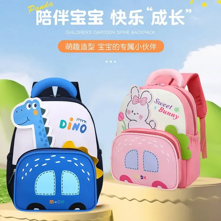 Tas Selempang Anak Bahan Kain Motif Dinosaurus, Motif Kelinci, Motif P Warna Grosir Import