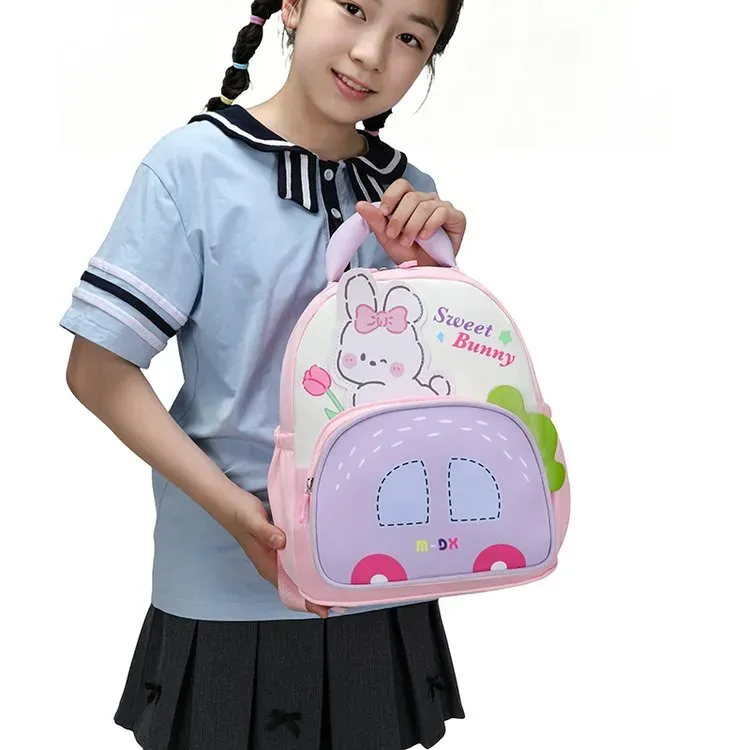 Tas Selempang Anak Bahan Kain Motif Dinosaurus, Motif Kelinci, Motif P Warna Grosir Import