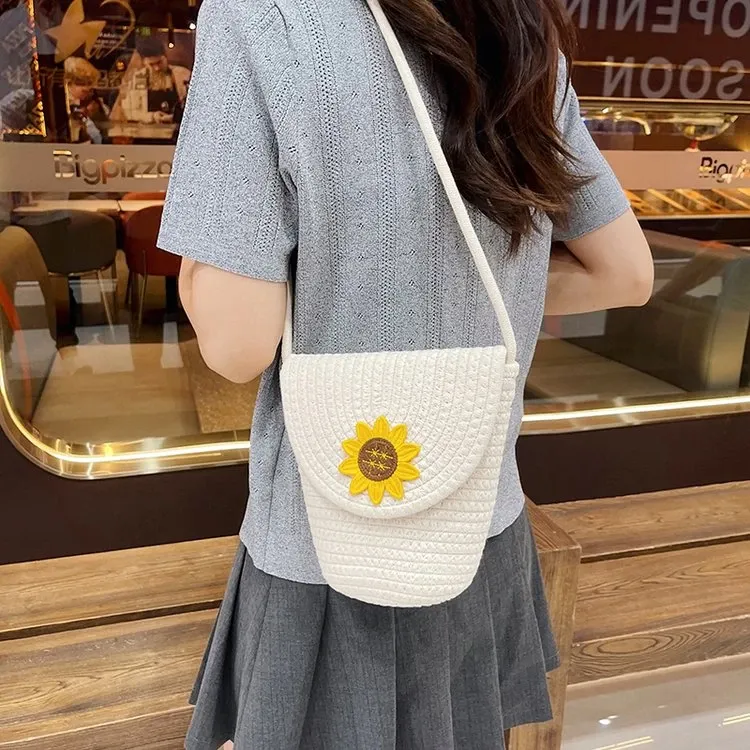 Tas Selempang Wanita Bahan PU Sintetis Polos Warna Putih Bentuk Kotak Tali Model Flap Grosir