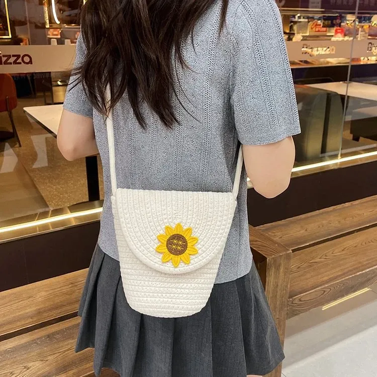 Tas Selempang Wanita Bahan PU Sintetis Polos Warna Putih Bentuk Kotak Tali Model Flap Grosir