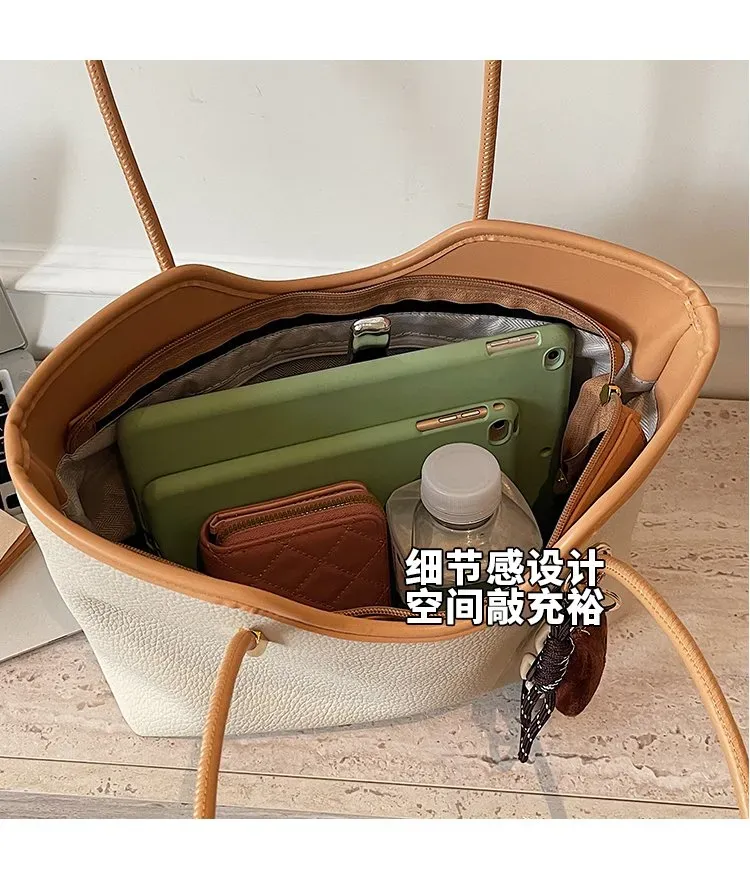 Tas Selempang Wanita Bahan PU Sintetis Polos Bentuk Kotak Tali Panjang Resleting untuk Jualan