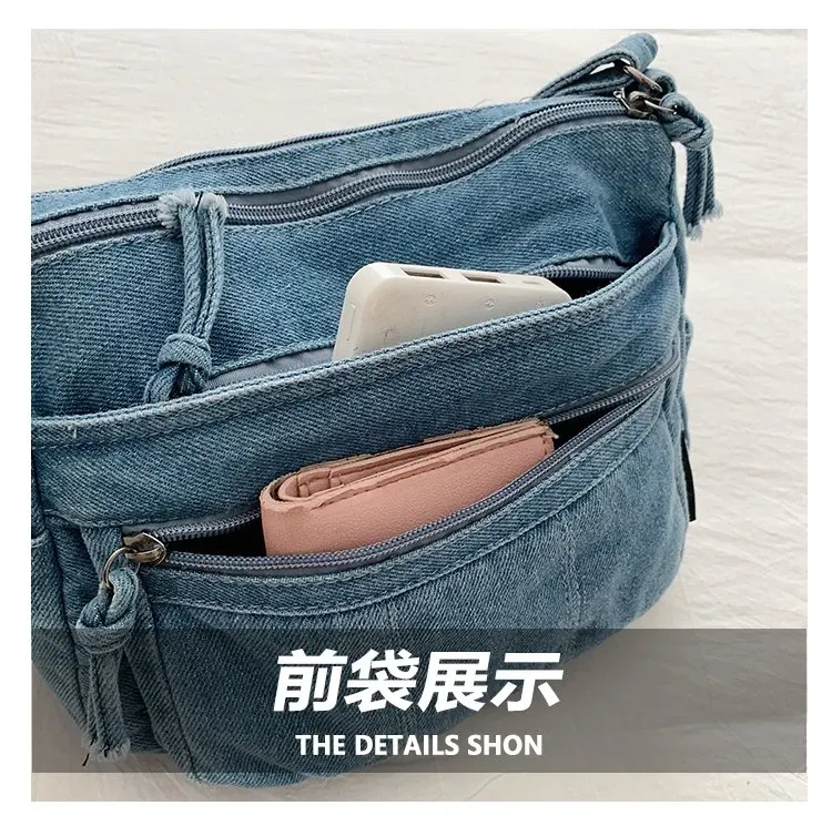 Tas Selempang Wanita Bahan PU Sintetis Polos Warna Biru Bentuk Kotak Tali Stok China