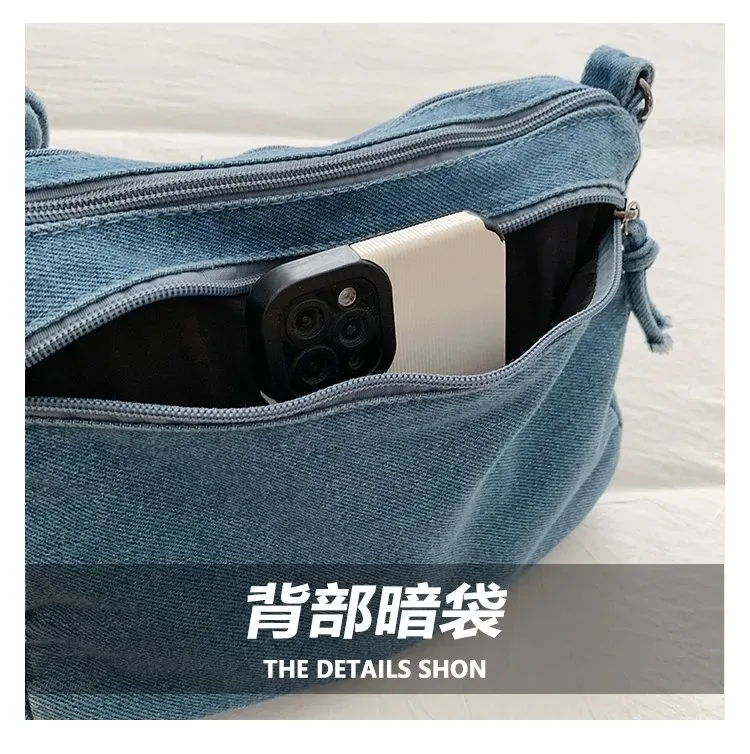 Tas Selempang Wanita Bahan PU Sintetis Polos Warna Biru Bentuk Kotak Tali Stok China