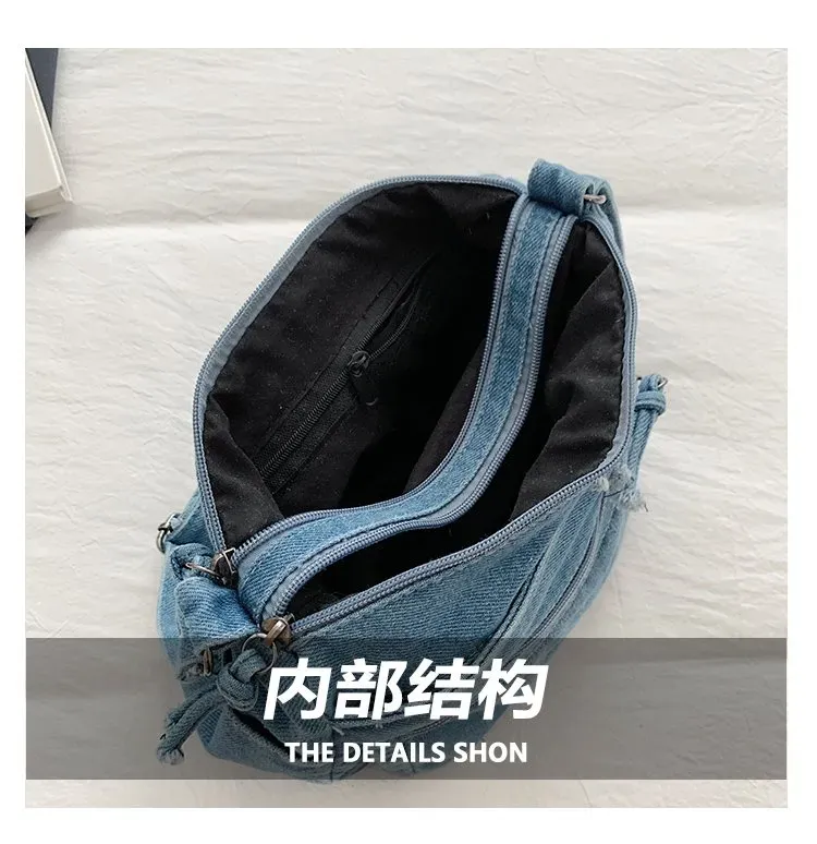 Tas Selempang Wanita Bahan PU Sintetis Polos Warna Biru Bentuk Kotak Tali Stok China