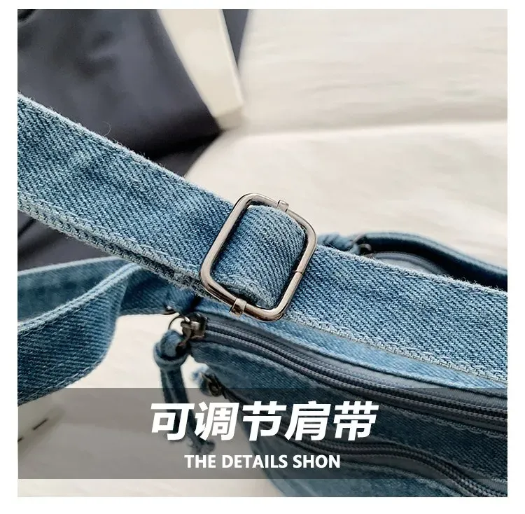 Tas Selempang Wanita Bahan PU Sintetis Polos Warna Biru Bentuk Kotak Tali Stok China