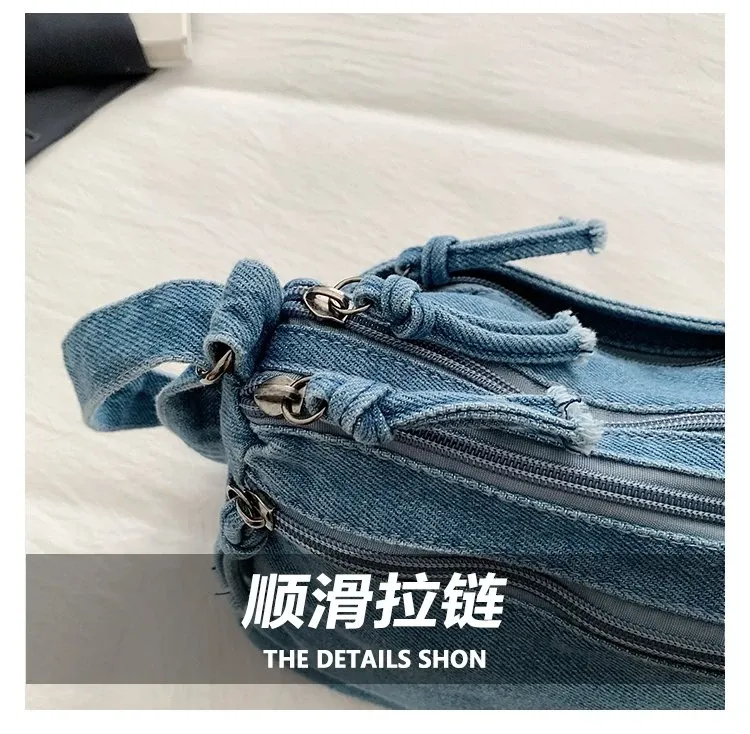 Tas Selempang Wanita Bahan PU Sintetis Polos Warna Biru Bentuk Kotak Tali Model Import