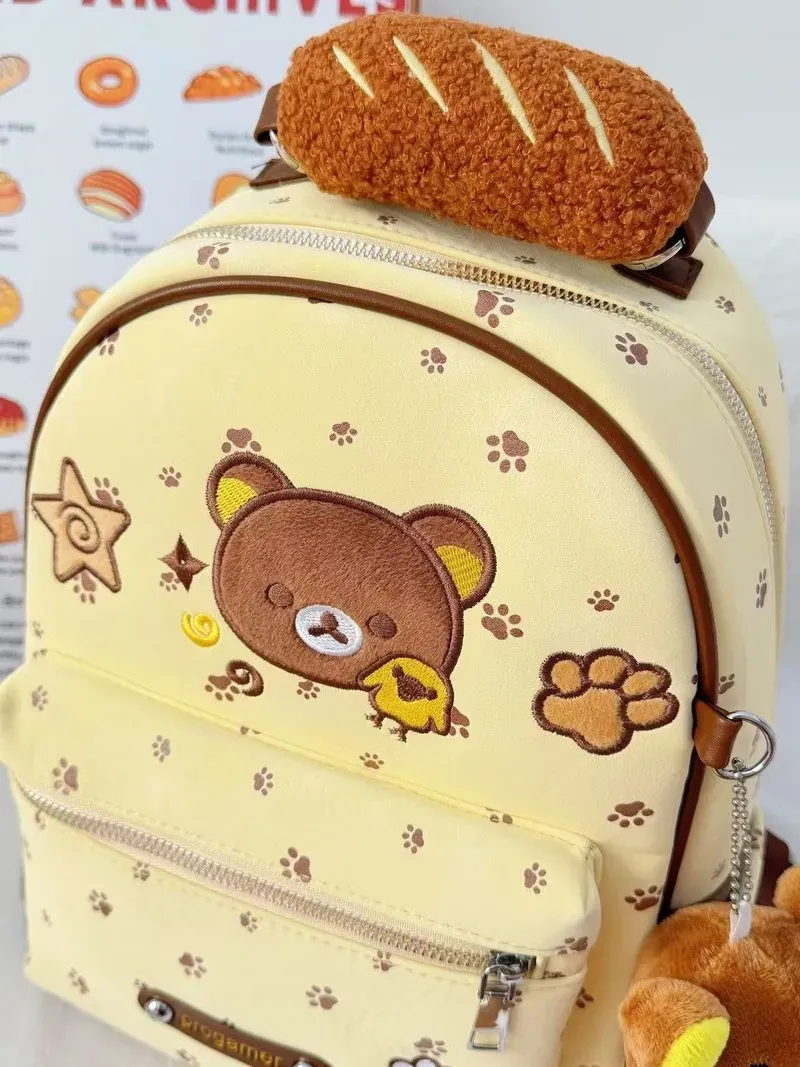 Tas Ransel Anak Bahan Kain Motif Print Bentuk Kotak Tali Lebar Resleting Grosir Import