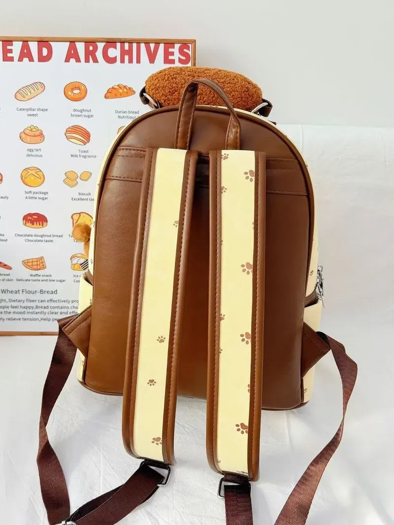 Tas Ransel Anak Bahan Kain Motif Print Bentuk Kotak Tali Lebar Resleting Grosir Import