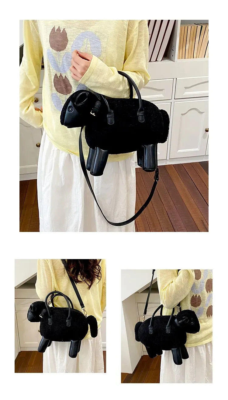 Tas Selempang Wanita Bahan PU Sintetis Polos Warna Putih Bentuk Bulat Tali Resleting Grosir