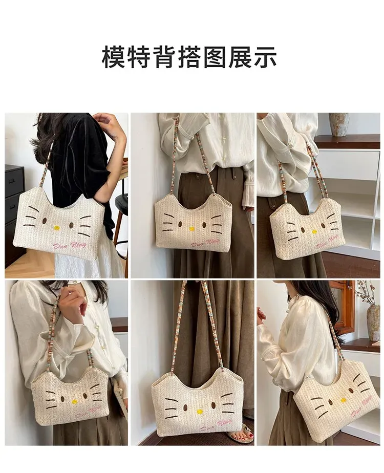 Tas Selempang Wanita Bahan PU Sintetis Motif Print Bentuk Kotak Tali Panjang untuk Toko Online