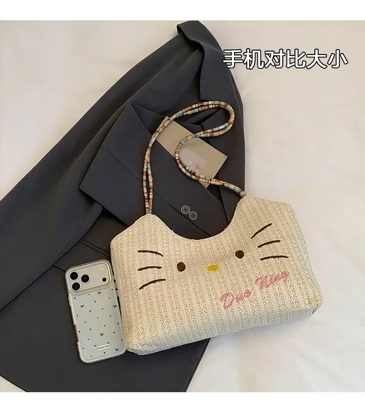 Tas Selempang Wanita Bahan PU Sintetis Motif Print Bentuk Kotak Tali Panjang untuk Toko Online