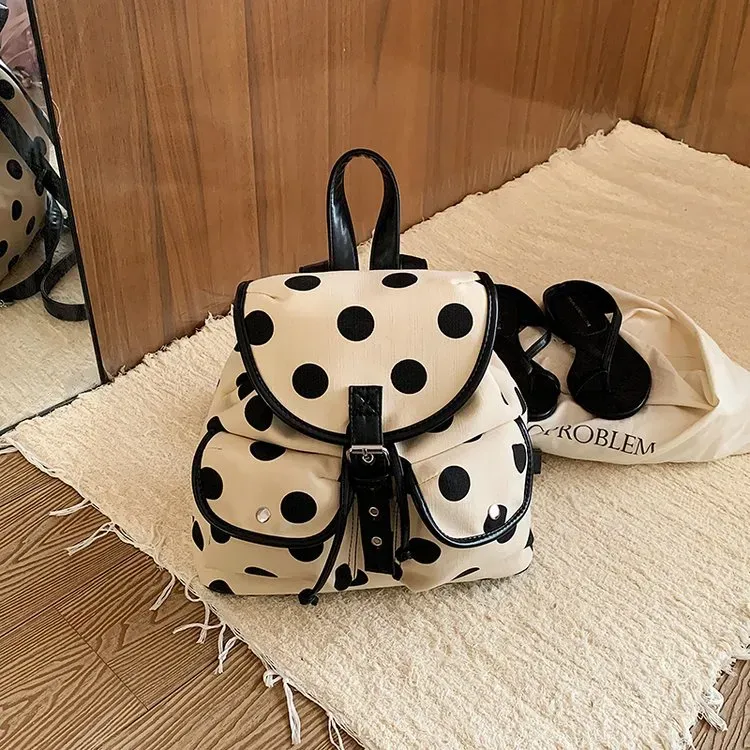 Tas Selempang Wanita Bahan PU Sintetis Motif Print Warna Putih Bentuk Kotak Tali Grosir Import