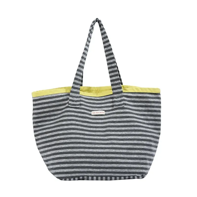 Tas Selempang Wanita Bahan PU Sintetis Motif Garis Warna Hitam Bentuk Kotak Tali untuk Reseller