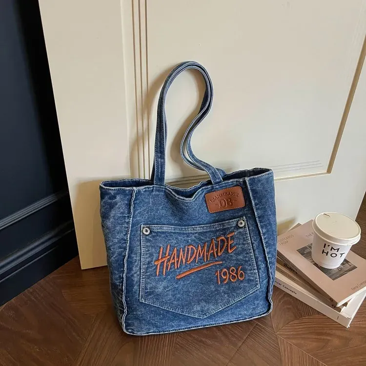 Tas Selempang Wanita Bahan PU Sintetis Polos Warna Biru Bentuk Kotak Tali Lebar Grosir Import