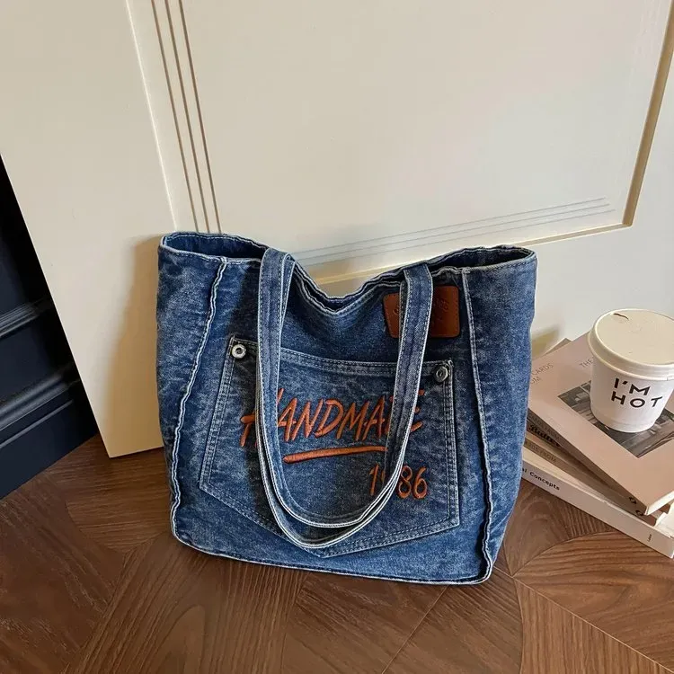 Tas Selempang Wanita Bahan PU Sintetis Polos Warna Biru Bentuk Kotak Tali Lebar Grosir Import