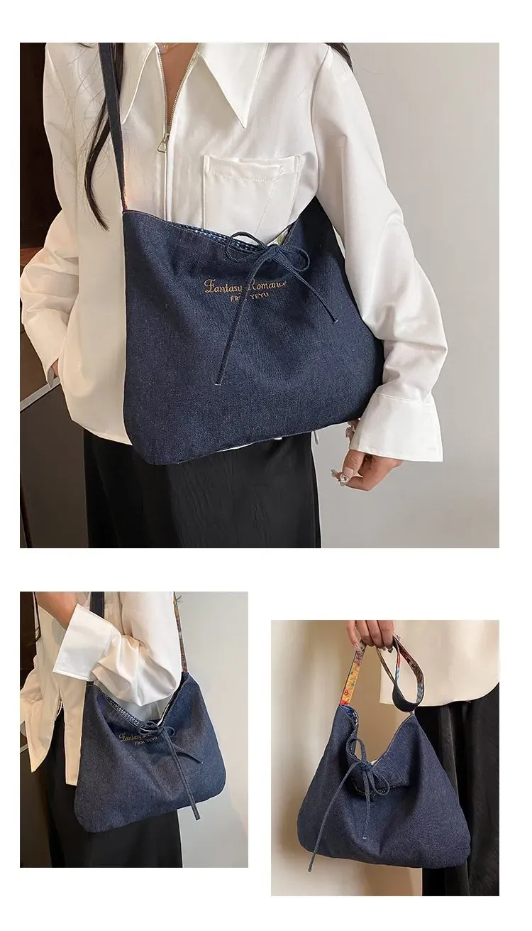 Tas Selempang Wanita Bahan PU Sintetis Polos Warna Biru Bentuk Kotak Tali Serut Grosir Import