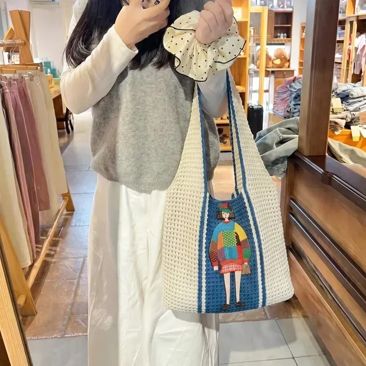 Tas Selempang Wanita Bahan PU Sintetis Motif Print Warna Kuning Bentuk Kotak Grosir Import