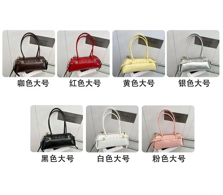 Tas Selempang Wanita Bahan PU Sintetis Polos Warna Kuning Bentuk Kotak Tali Model Import