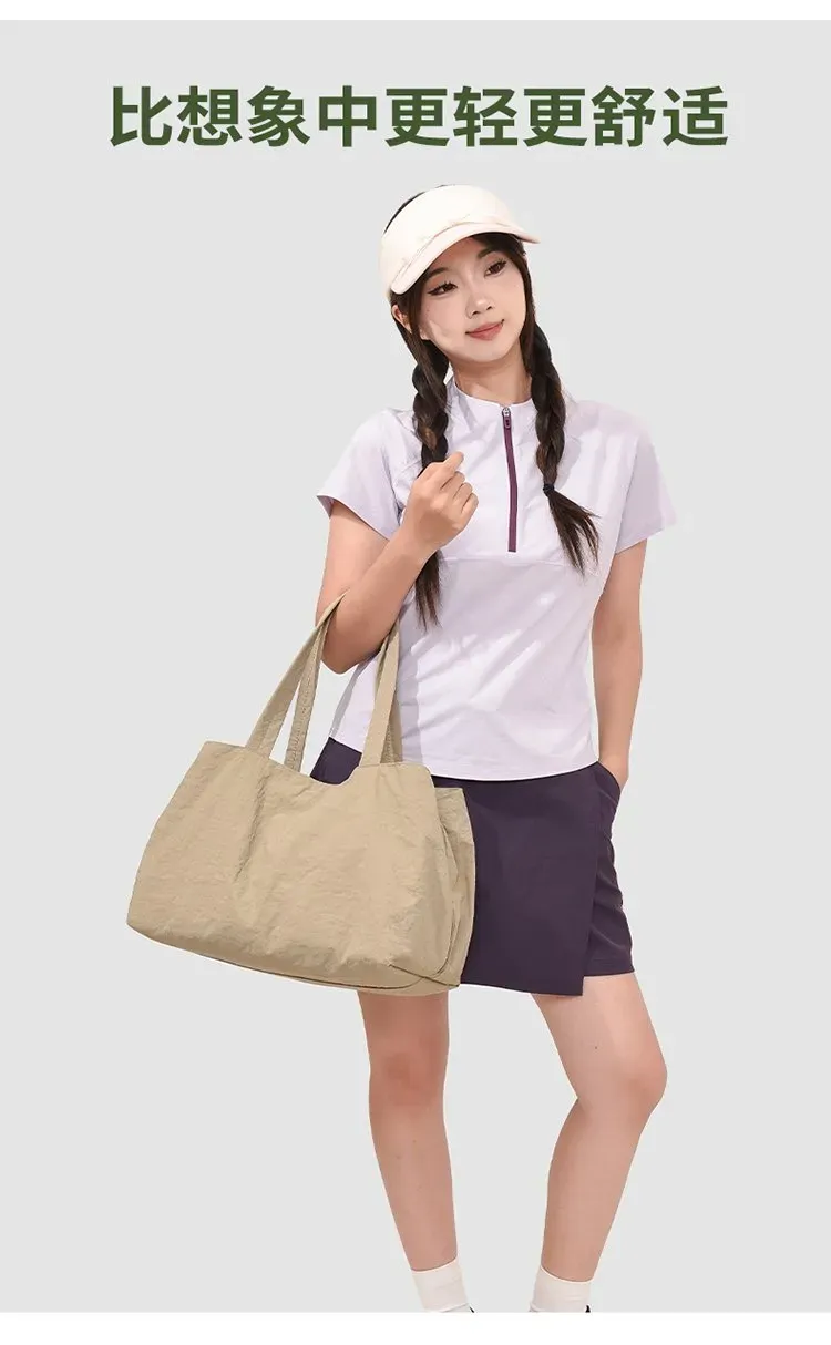 Tas Selempang Wanita Bahan PU Sintetis Polos Warna Hitam Bentuk Kotak Tali Lebar Bahan Kanvas