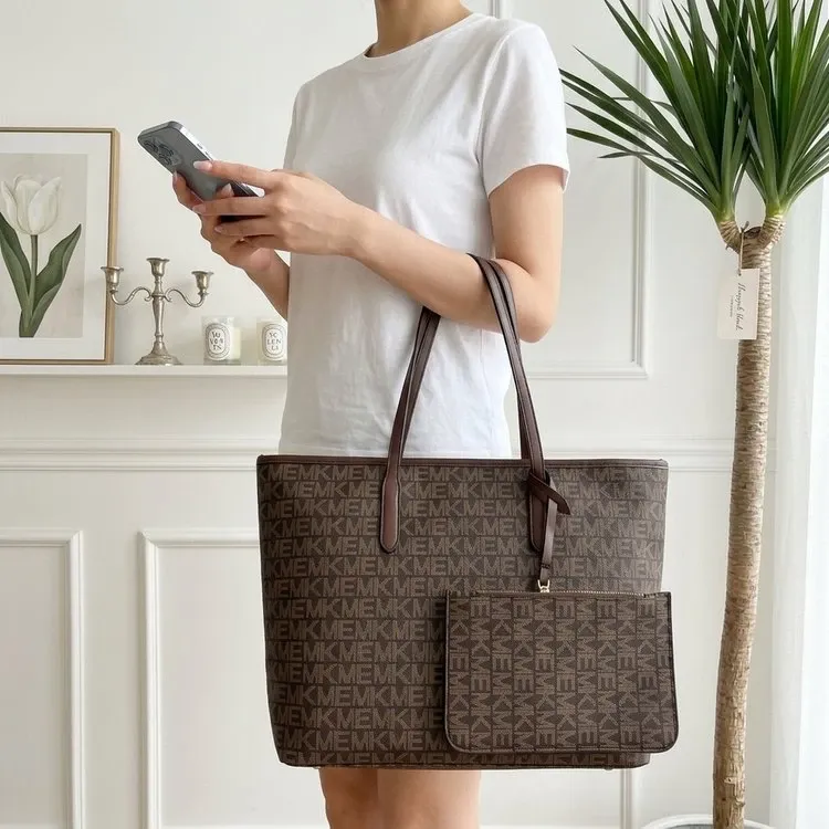 Tas Selempang Wanita Bahan PU Sintetis Motif Print Warna Hitam Bentuk Kotak Tali Warna Putih