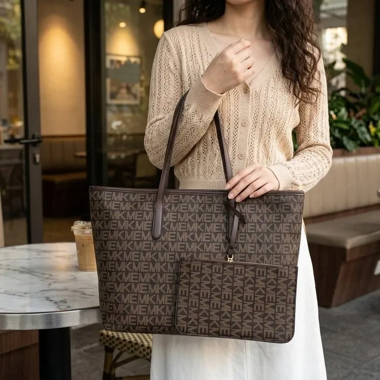 Tas Selempang Wanita Bahan PU Sintetis Motif Print Warna Hitam Bentuk Kotak Tali Warna Putih