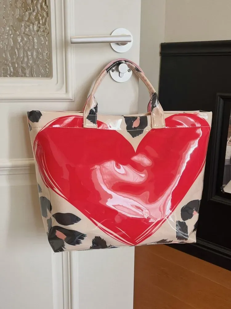 Tas Selempang Wanita Bahan PU Sintetis Motif Floral Warna Pink Bentuk Kotak Tali Pilihan