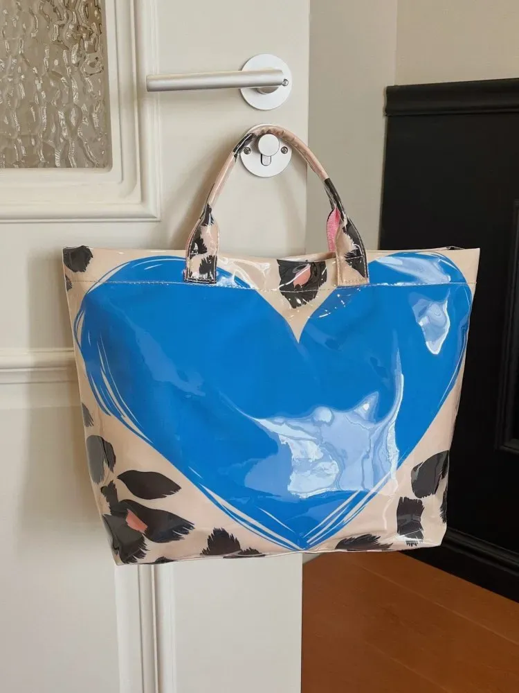 Tas Selempang Wanita Bahan PU Sintetis Motif Floral Warna Pink Bentuk Kotak Tali Pilihan