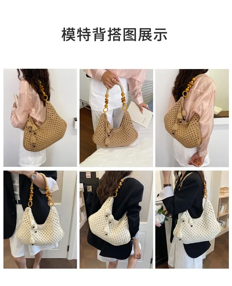 Tas Selempang Wanita Bahan PU Sintetis Polos Model Hobo Tali Lebar Resleting Grosir Import