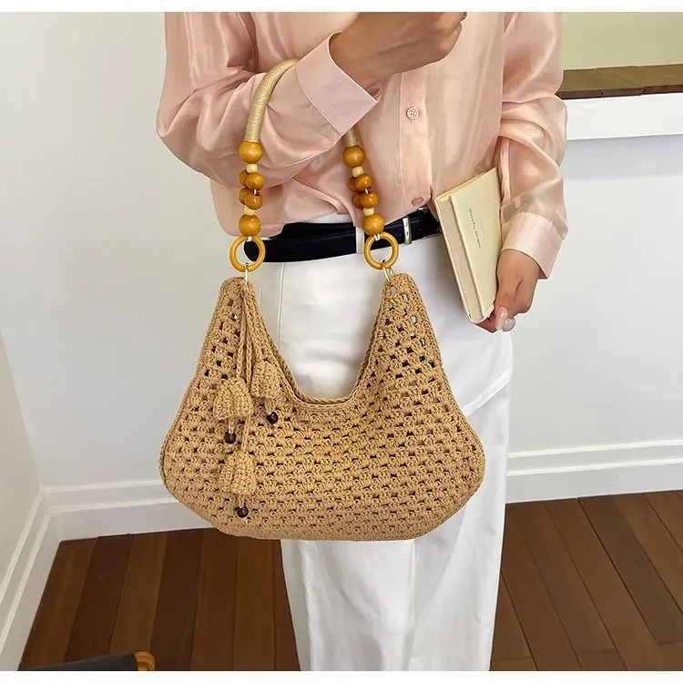 Tas Selempang Wanita Bahan PU Sintetis Polos Model Hobo Tali Lebar Resleting Grosir Import
