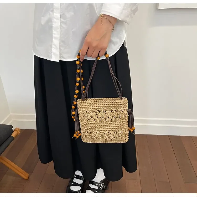 Tas Selempang Wanita Bahan PU Sintetis Motif Print Bentuk Kotak Tali Panjang Pilihan Reseller