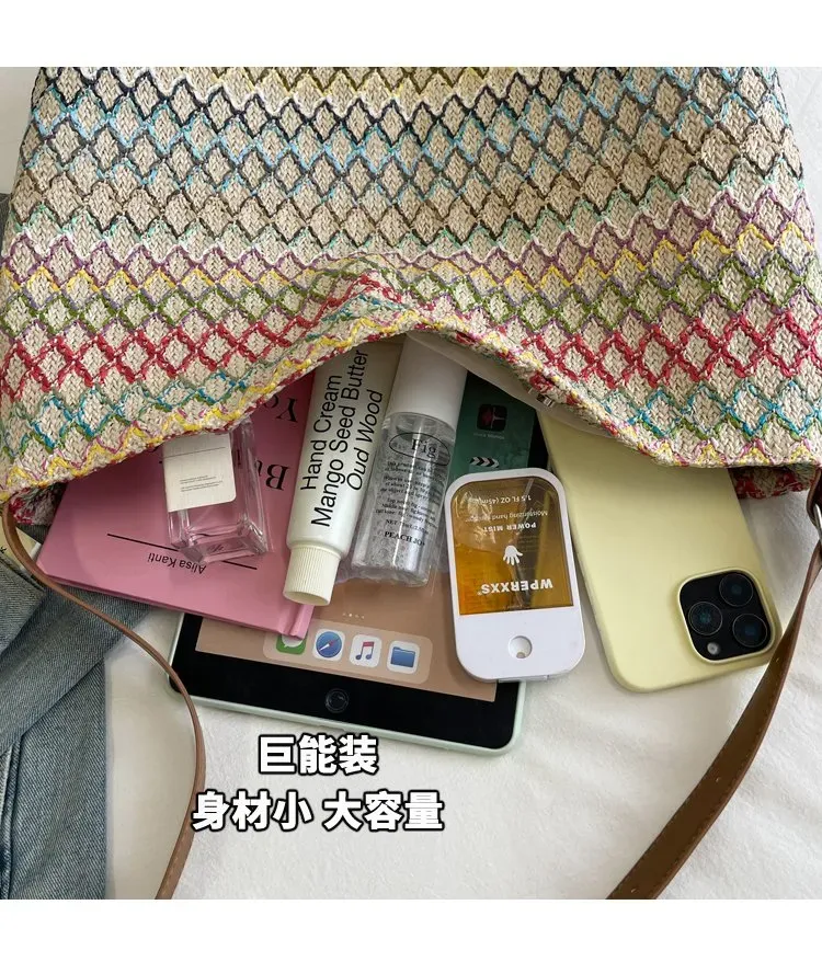 Tas Selempang Wanita Bahan PU Sintetis Motif Print Warna Pink Model Hobo Tali Grosir Import