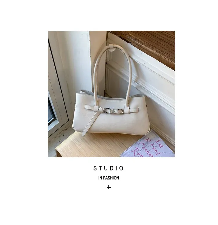 Tas Selempang Wanita Bahan PU Sintetis Polos Bentuk Kotak Tali Lebar Resleting untuk Reseller