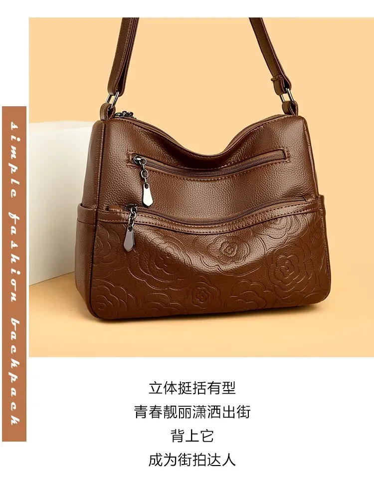 Tas Selempang Wanita Bahan PU Sintetis Motif Print Warna Merah Bentuk Kotak Tali Harga Grosir