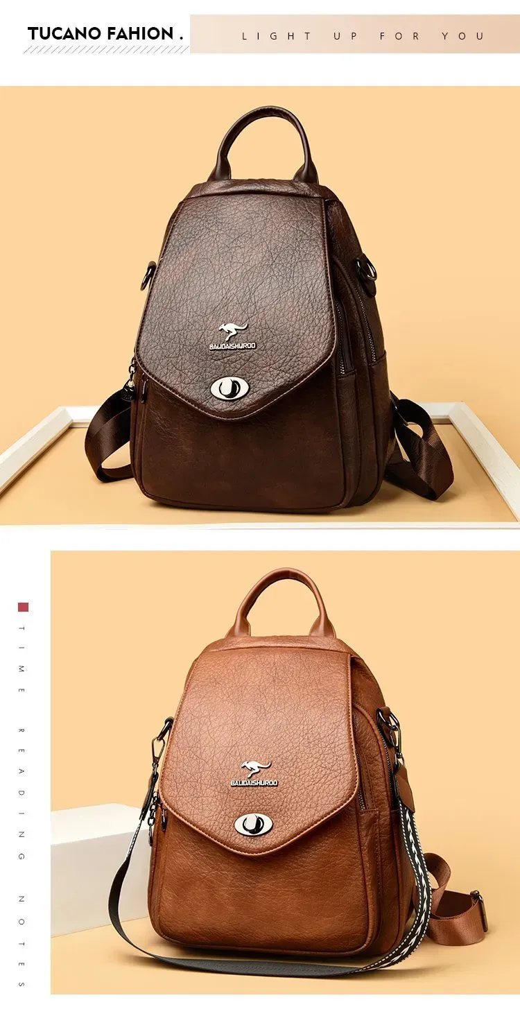 Tas Selempang Wanita Bahan PU Sintetis Polos Bentuk Kotak Tali Panjang Resleting Warna Hitam