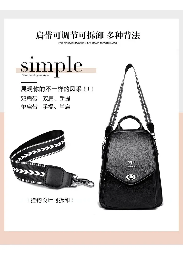 Tas Selempang Wanita Bahan PU Sintetis Polos Bentuk Kotak Tali Panjang Resleting Warna Hitam