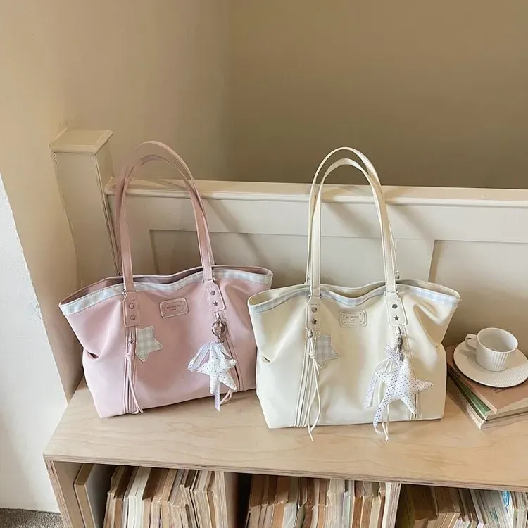 Tas Ransel Wanita Bahan PU Sintetis Polos Warna Putih Bentuk Kotak Tali Serut Grosir Import