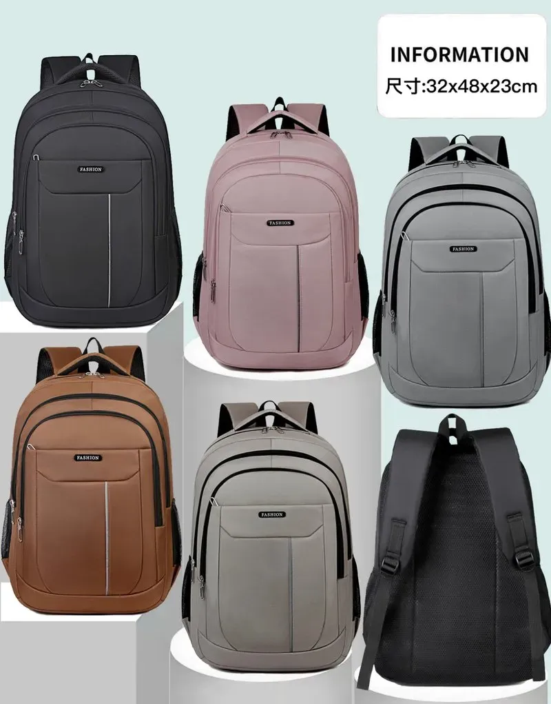 Tas Ransel Wanita Bahan Oxford Polos Warna Hitam Bentuk Kotak Tali Panjang Grosir Import