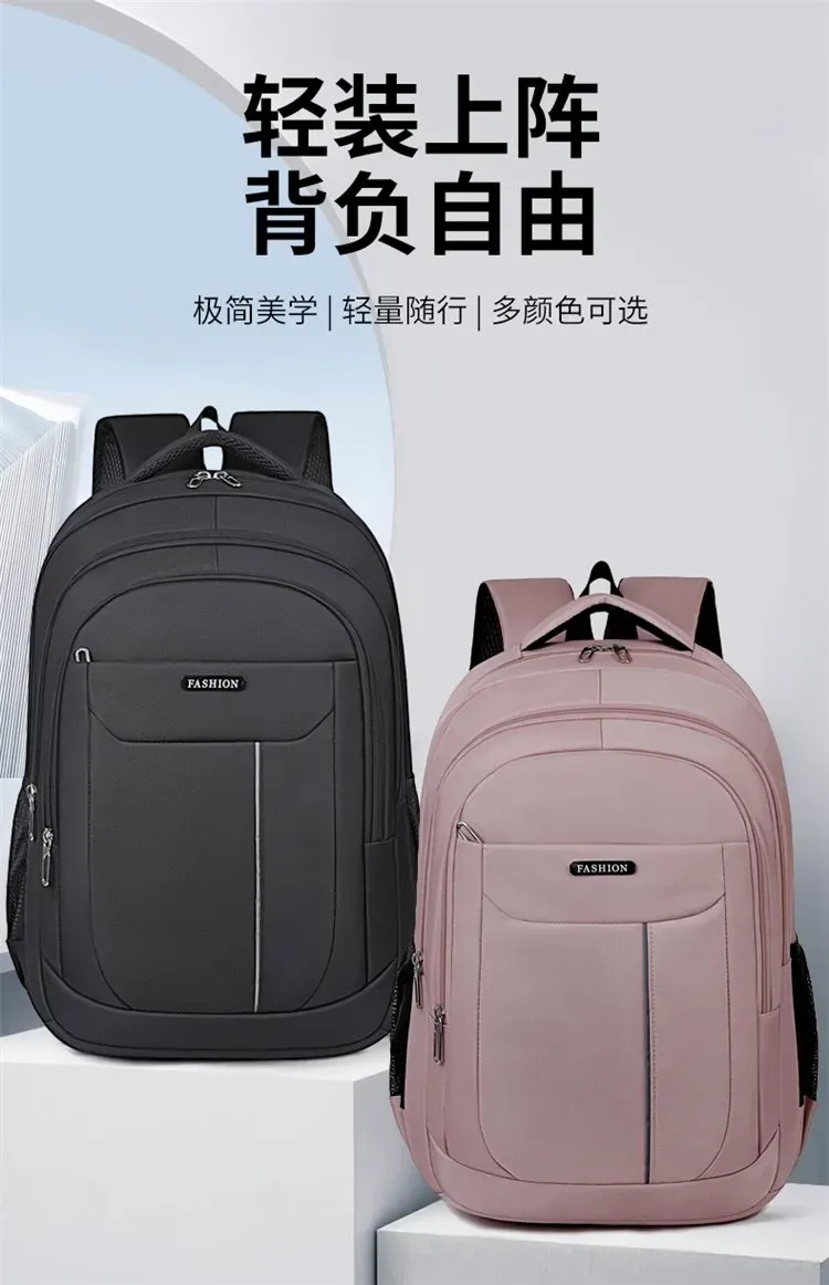 Tas Ransel Wanita Bahan Oxford Polos Warna Hitam Bentuk Kotak Tali Panjang Grosir Import