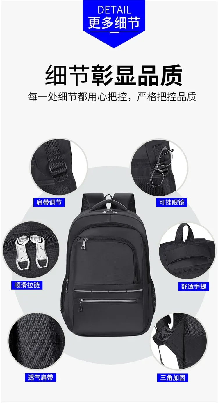 Tas Ransel Wanita Bahan Oxford Polos Warna Hitam Bentuk Kotak Tali Adjustable Grosir Import