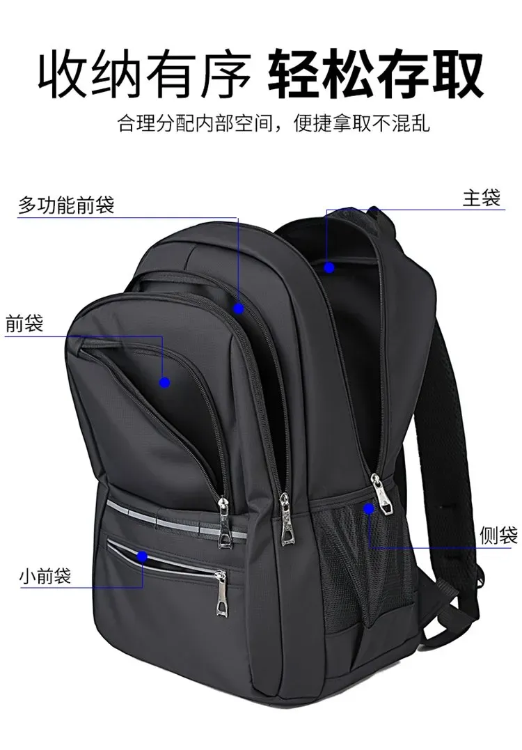 Tas Ransel Wanita Bahan Oxford Polos Warna Hitam Bentuk Kotak Tali Adjustable Grosir Import