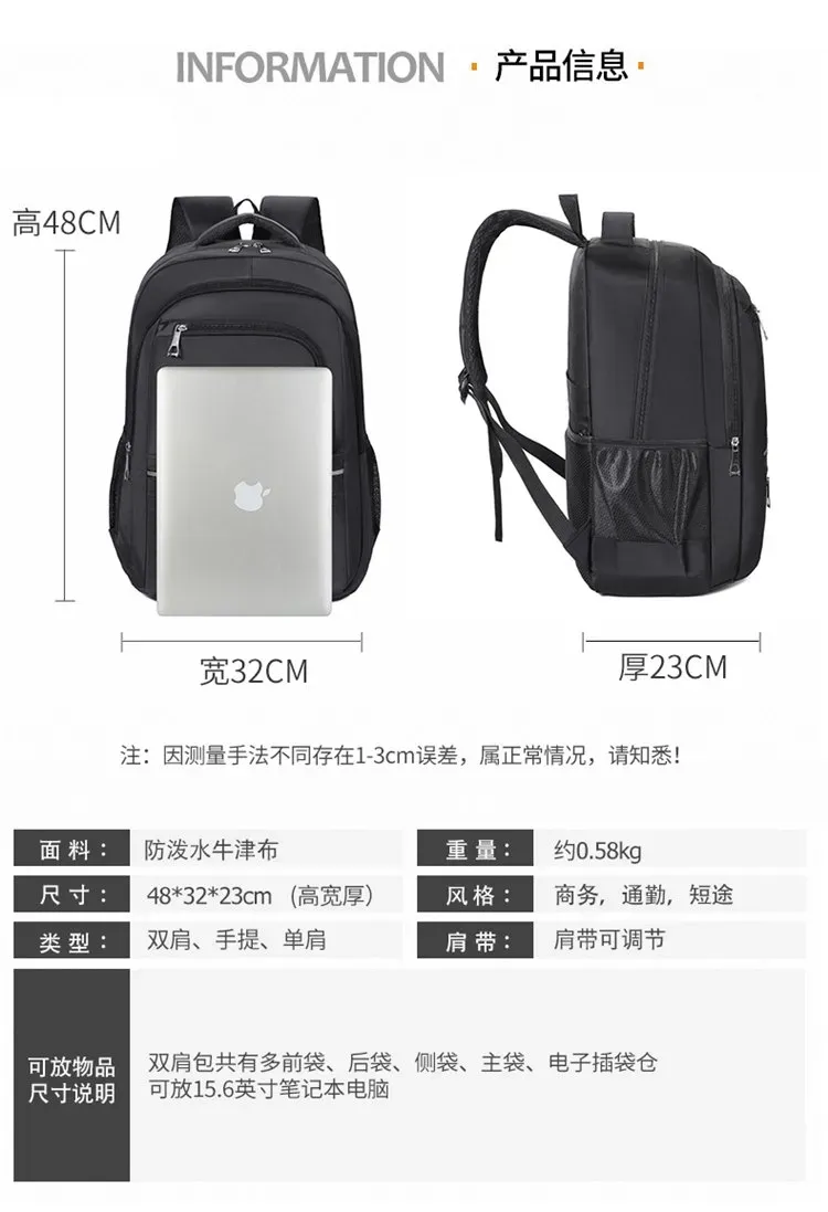 Tas Ransel Wanita Bahan Oxford Polos Warna Hitam Bentuk Kotak Tali Adjustable Grosir Import