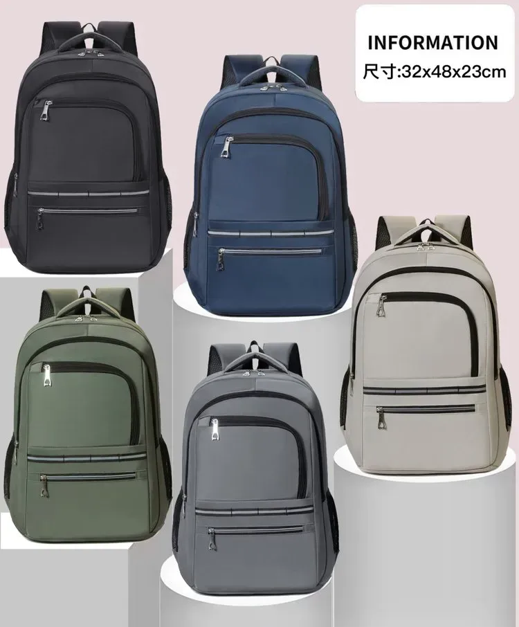 Tas Ransel Wanita Bahan Oxford Polos Warna Hitam Bentuk Kotak Tali Adjustable Grosir Import