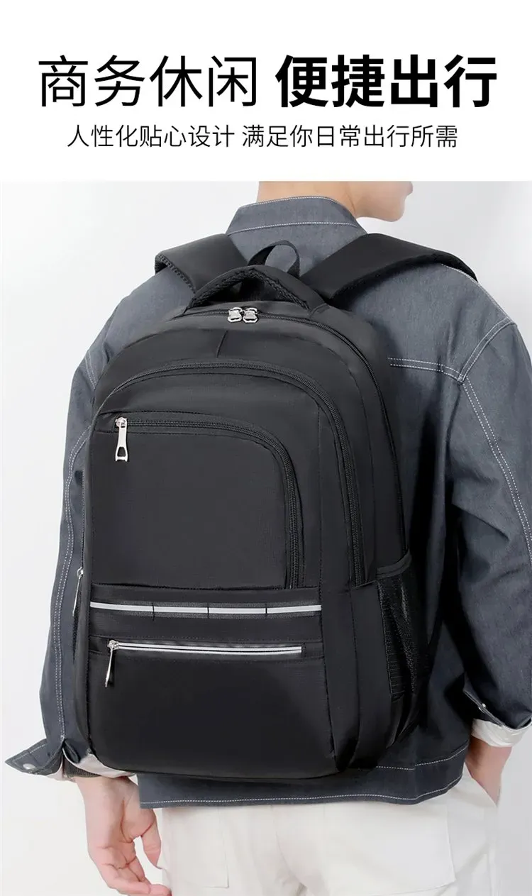 Tas Ransel Wanita Bahan Oxford Polos Warna Hitam Bentuk Kotak Tali Adjustable Grosir Import