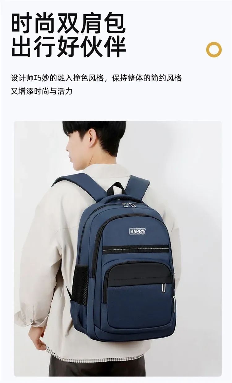 Tas Ransel Wanita Bahan Oxford Polos Warna Putih Bentuk Kotak Tali Lebar Grosir Import
