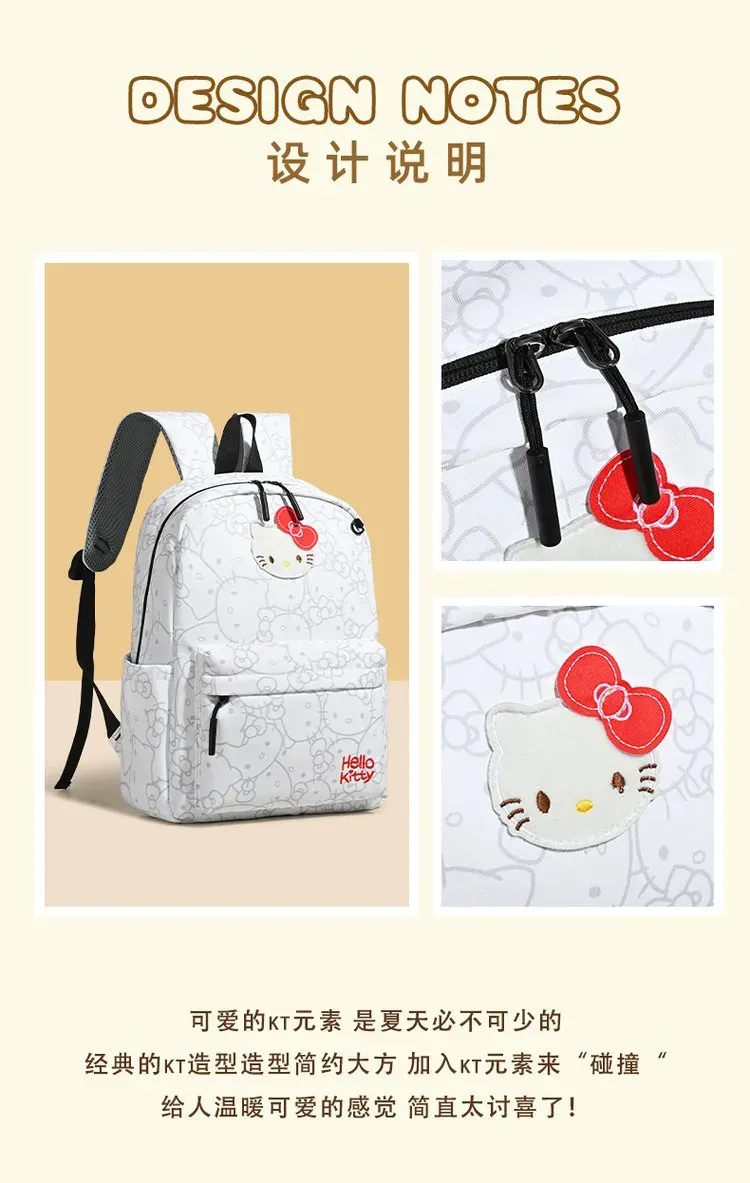 Tas Ransel Wanita Bahan PU Sintetis Motif Print Warna Putih Bentuk Kotak Tali Resleting Grosir
