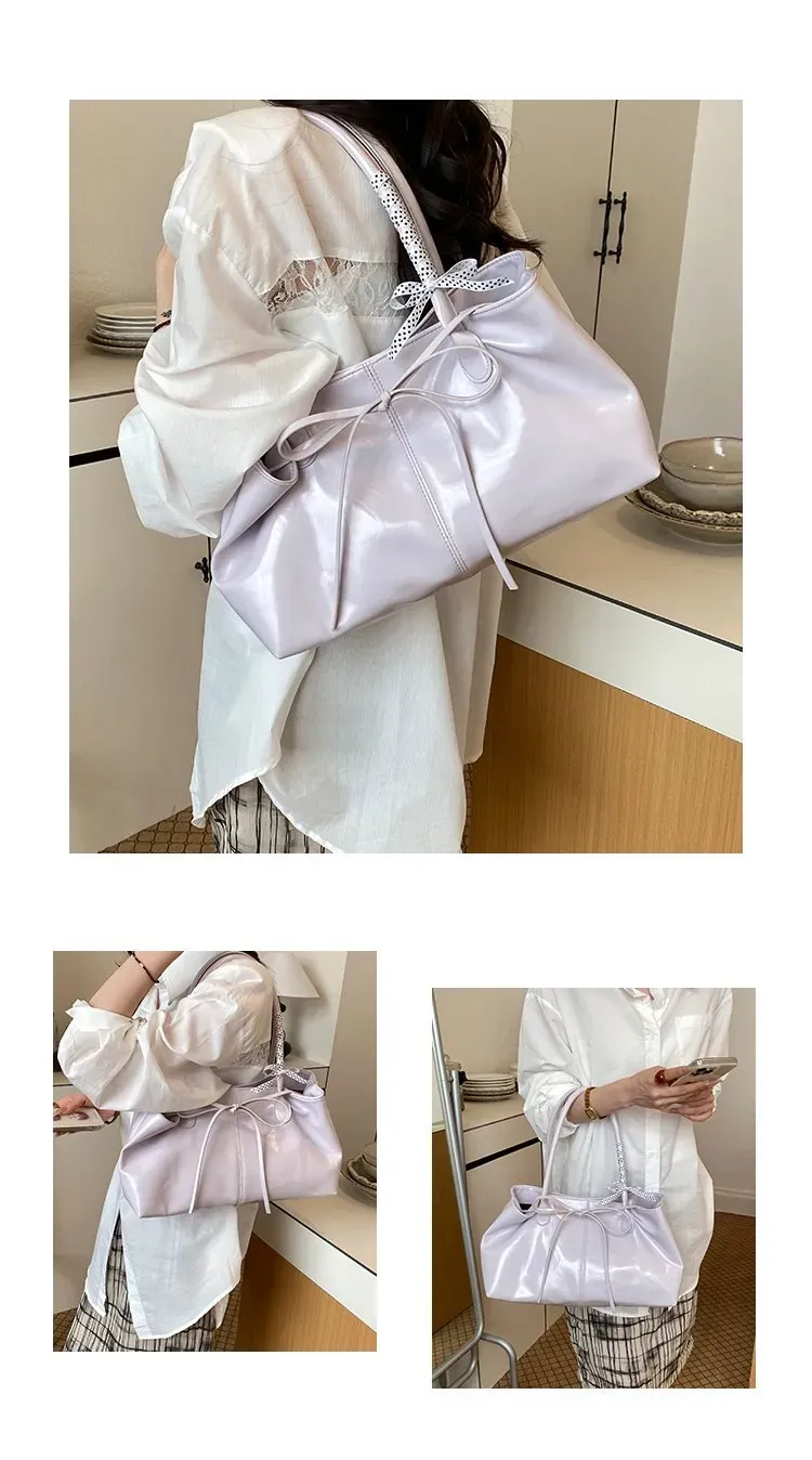 Tas Selempang Wanita Bahan PU Sintetis Polos Warna Hitam Bentuk Kotak Tali Lebar Stok China