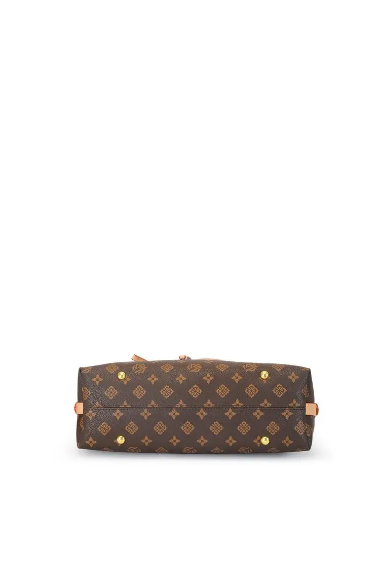 Tas Selempang Wanita Bahan PU Sintetis Motif Print Model Hobo Tali Panjang Grosir Import