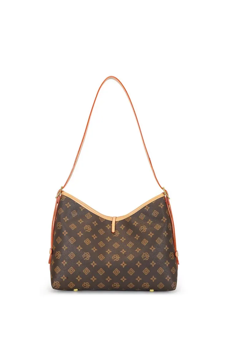 Tas Selempang Wanita Bahan PU Sintetis Motif Print Model Hobo Tali Panjang Grosir Import