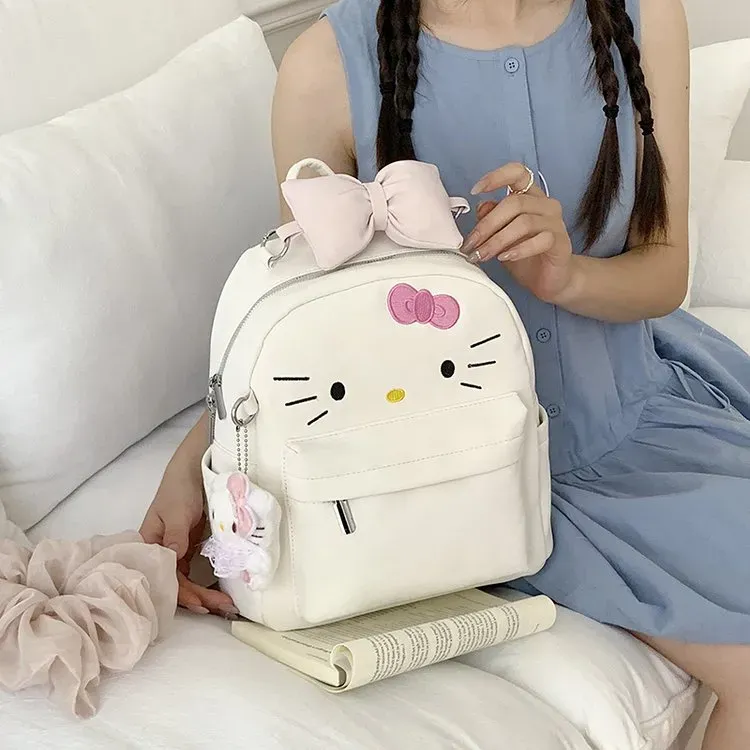 Tas Ransel Wanita Bahan PU Sintetis Polos Warna Pink Bentuk Kotak Tali Lebar Grosir Import