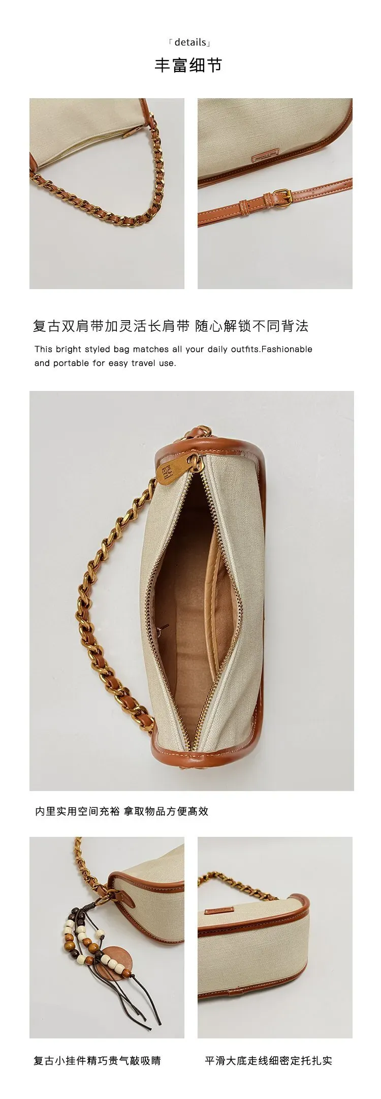 Tas Selempang Wanita Bahan PU Sintetis Polos Warna Beige Bentuk Kotak Tali untuk Toko Online